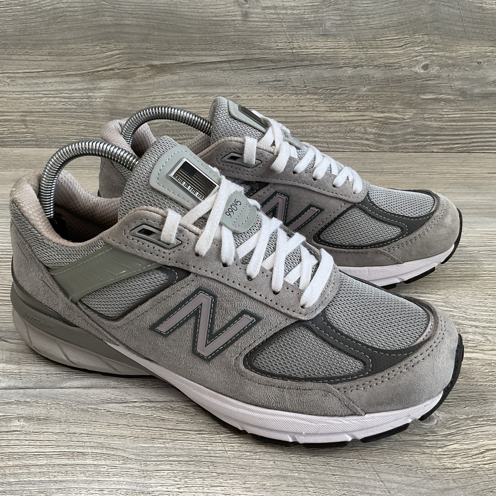 New Balance 990v5 USA Women's 9 B Castlerock Gray Suede Running Shoes W990GL5